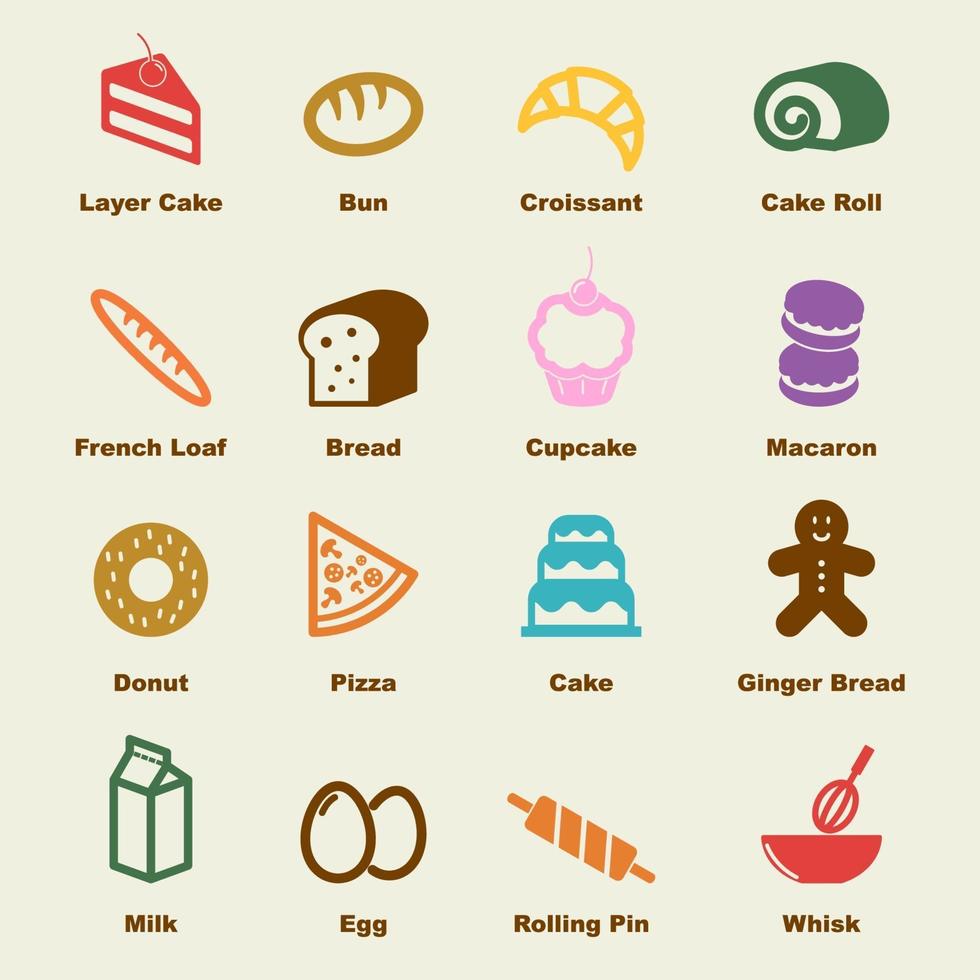 bakery vector elements