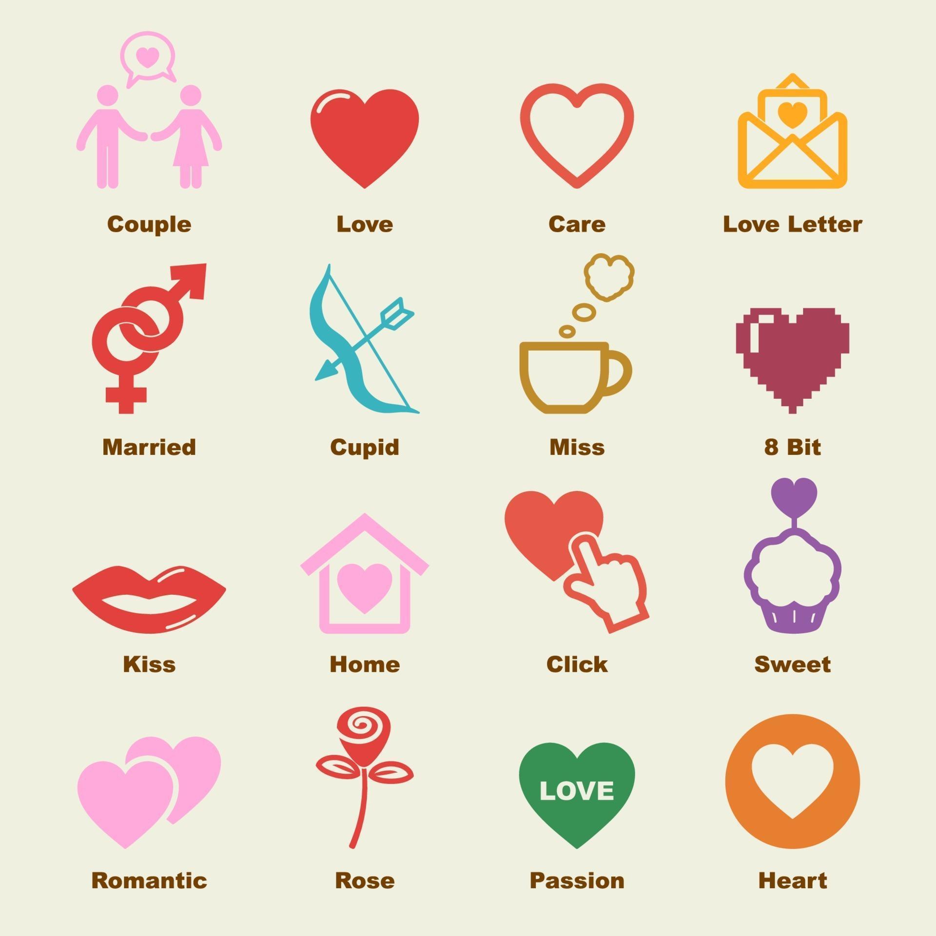 love vector elements 2180654 Vector Art at Vecteezy