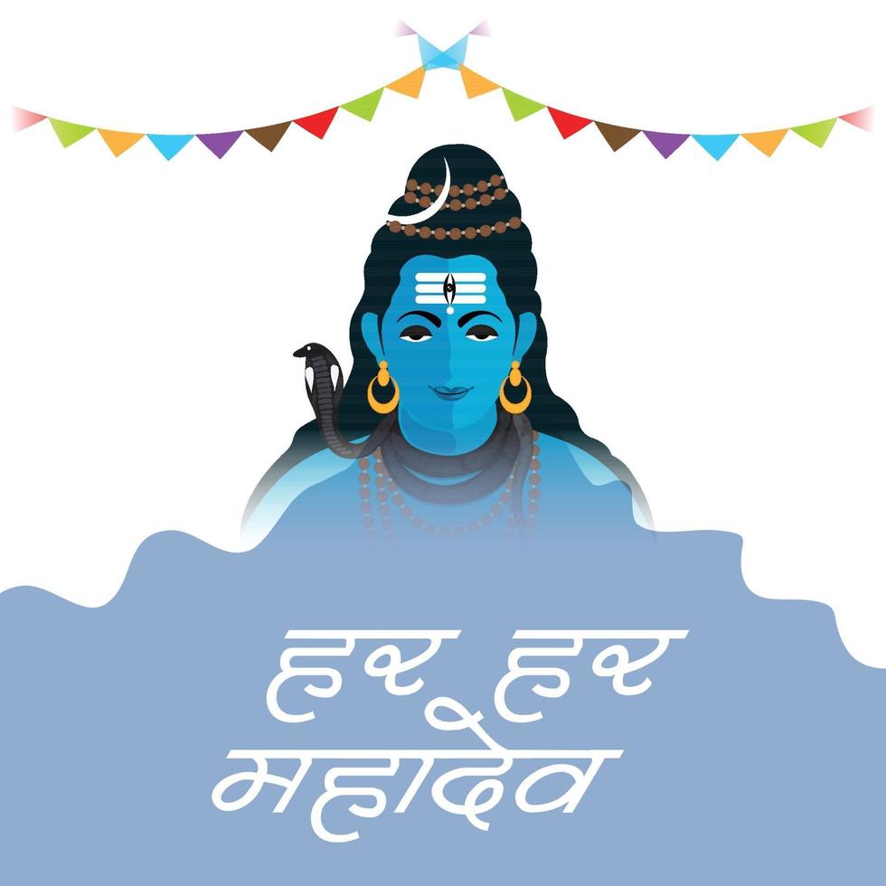 vector illustration of a Background for Happy Maha Shivratri.