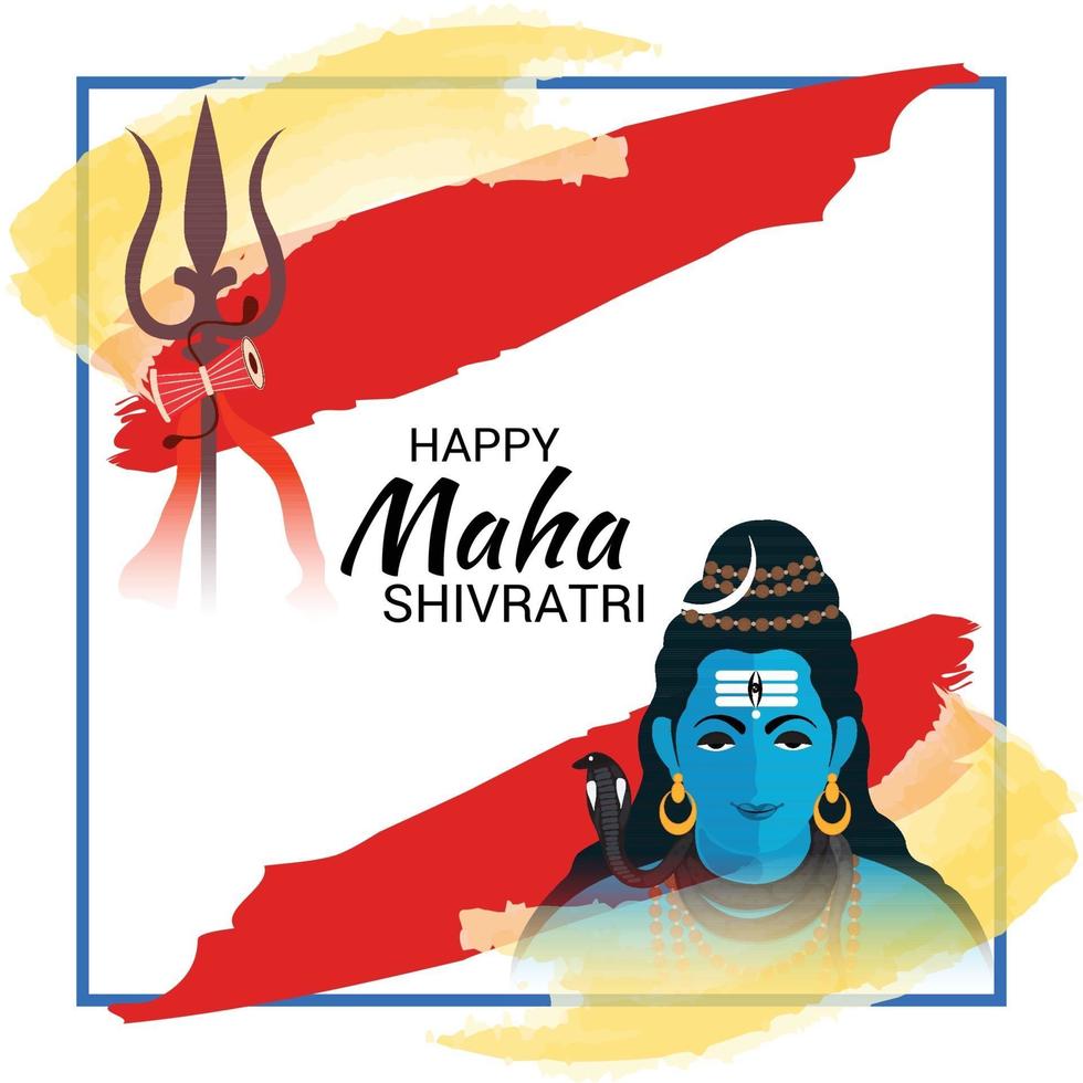 vector illustration of a Background for Happy Maha Shivratri.