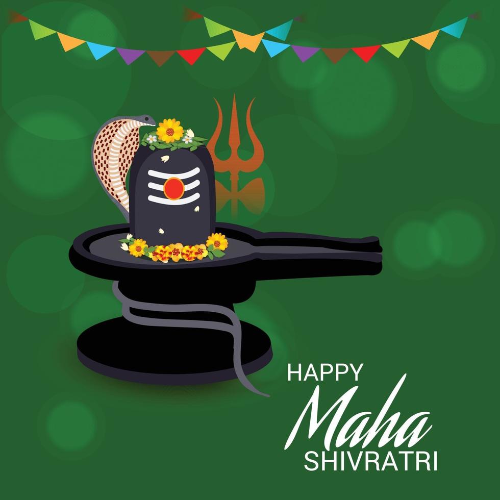 vector illustration of a Background for Happy Maha Shivratri.