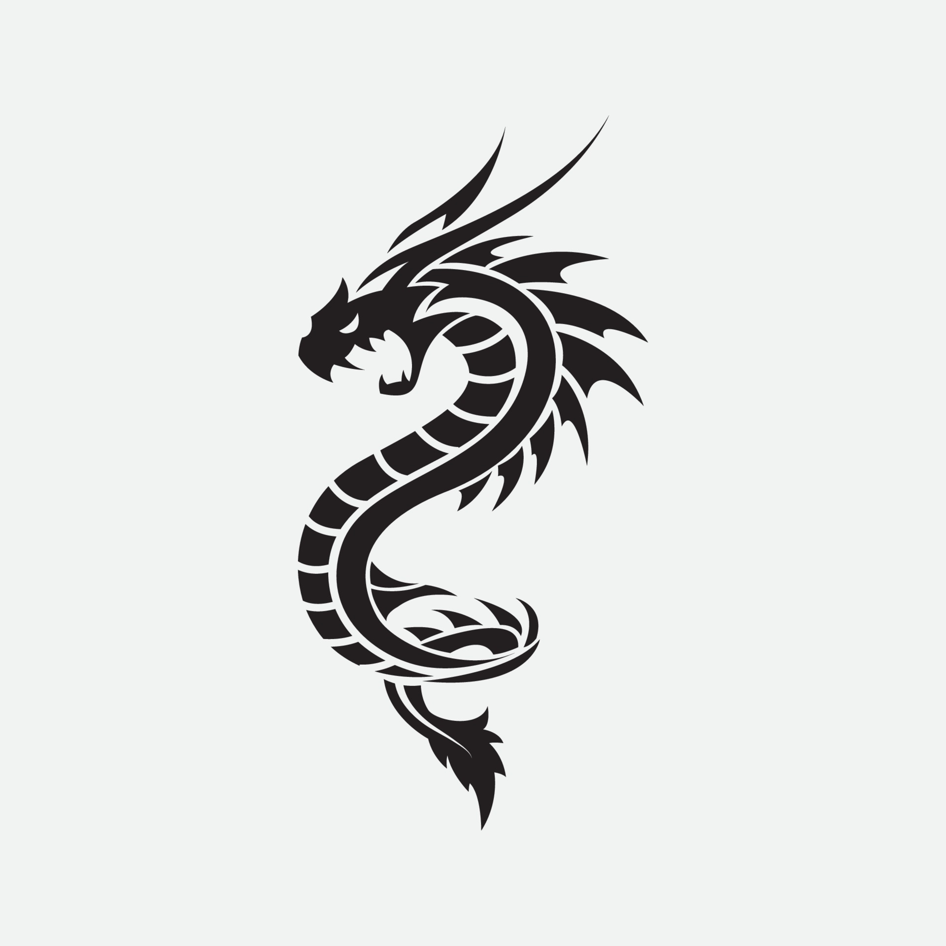Black Dragon Vector Art, Icons, and Graphics for Free Download