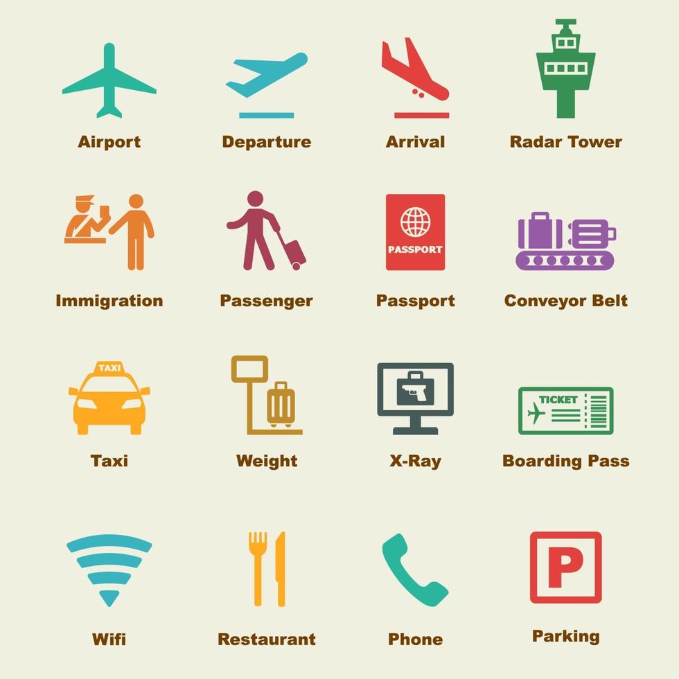 airport vector elements