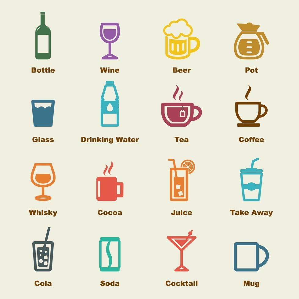 beverage vector elements