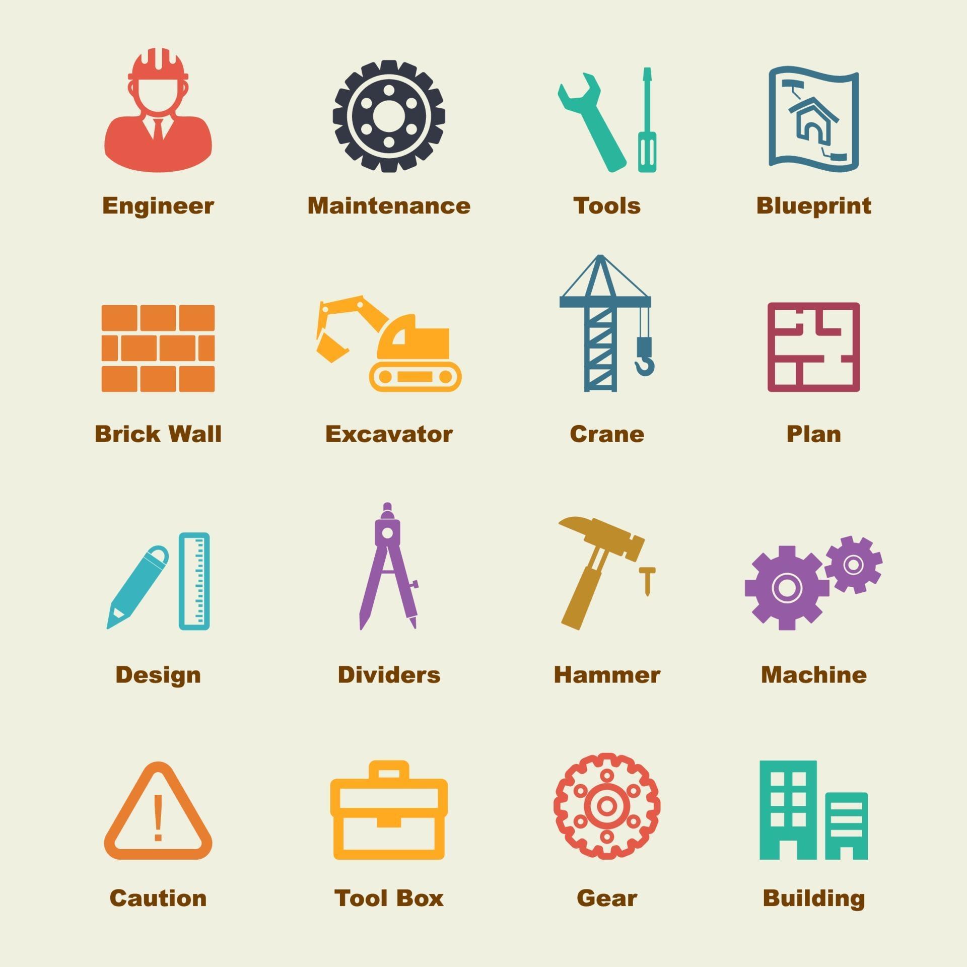 engineering vector elements 2180886 Vector Art at Vecteezy