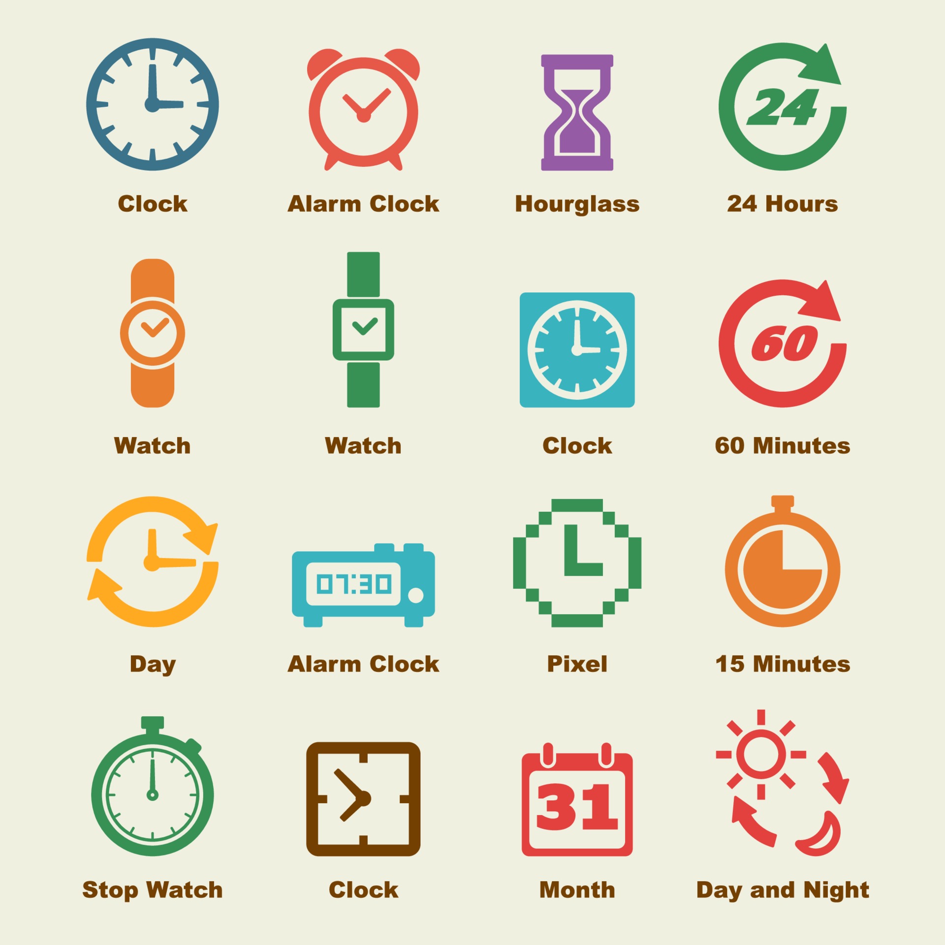 Element time. Элементы времени. time element.