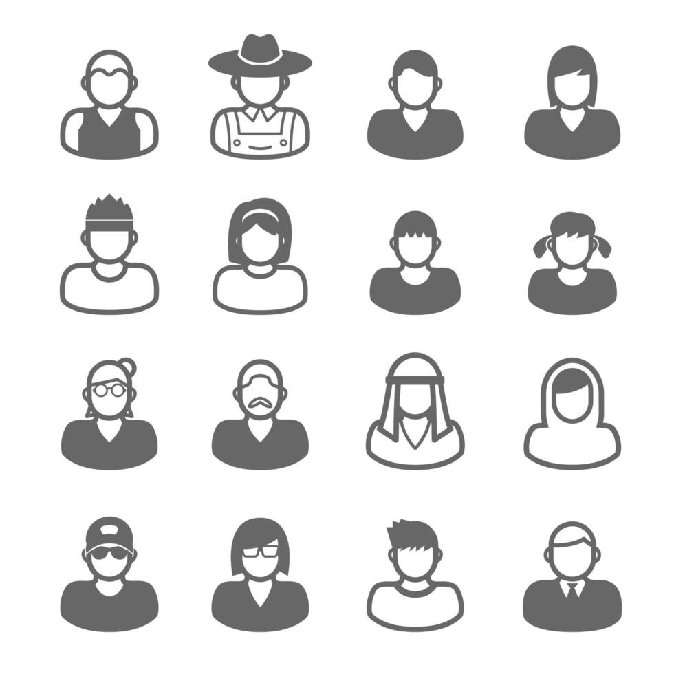 people vector icons