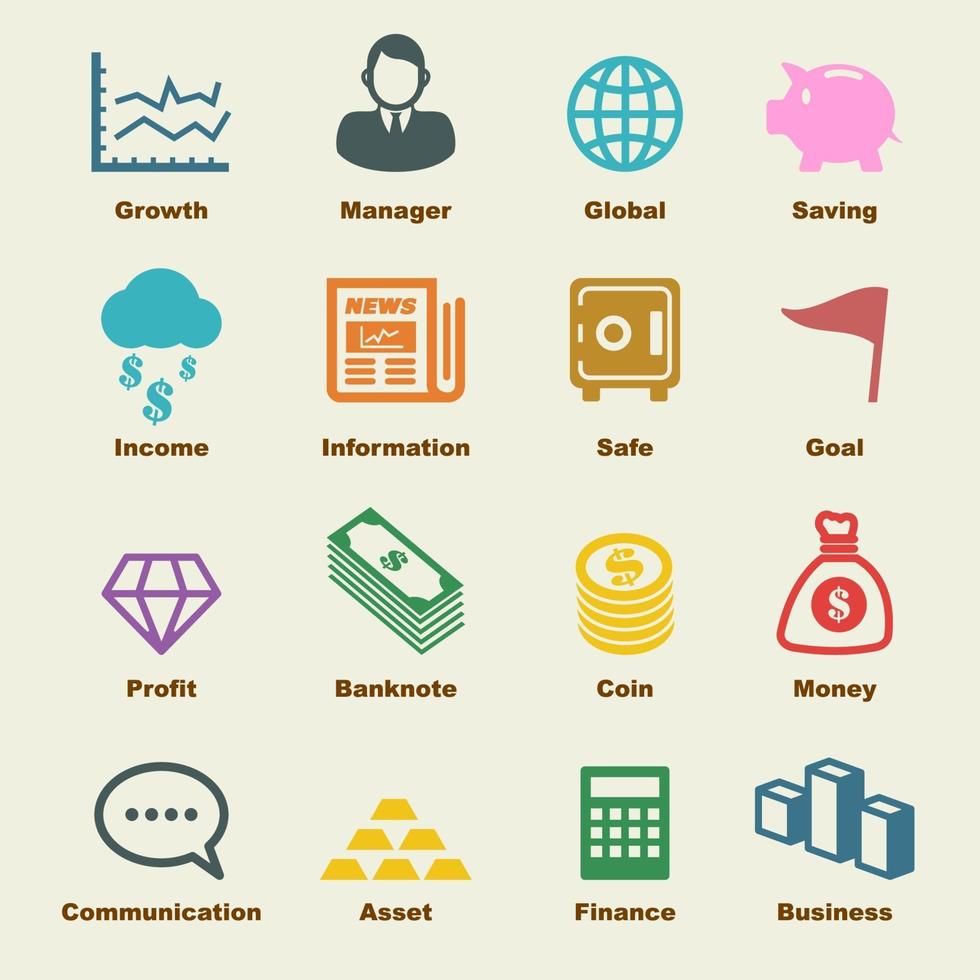 business and finance elements vector