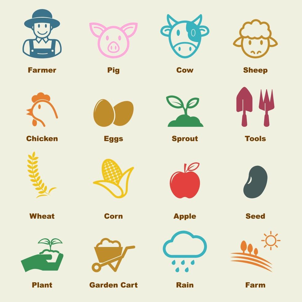 agriculture vector elements
