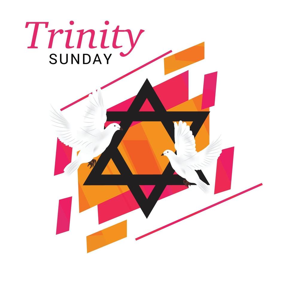 Vector illustration of a background for Trinity Sunday.