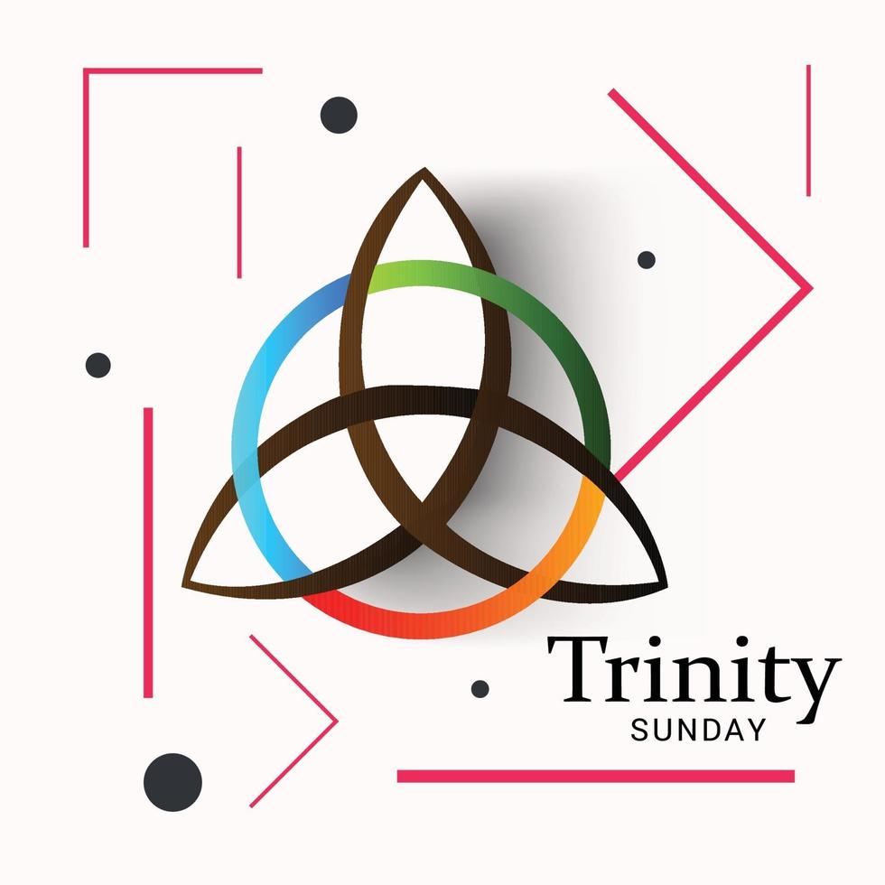 Vector illustration of a background for Trinity Sunday.