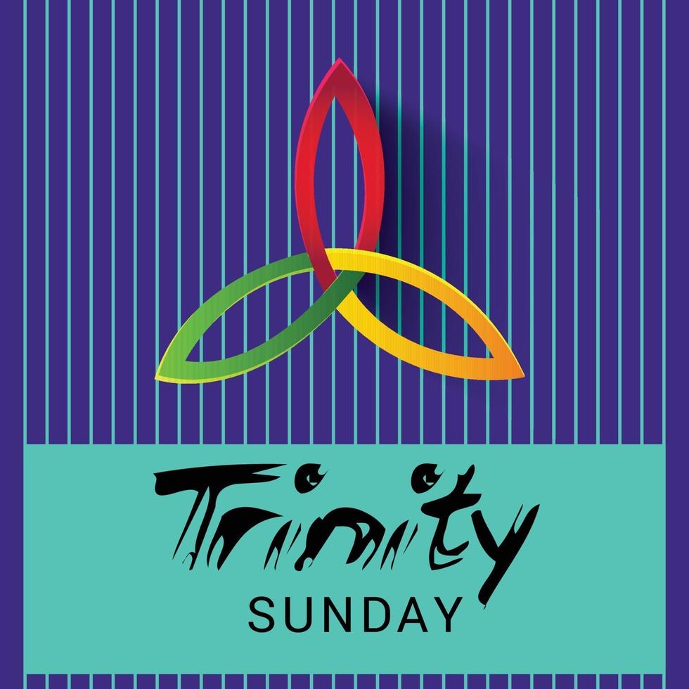 Vector illustration of a background for Trinity Sunday.
