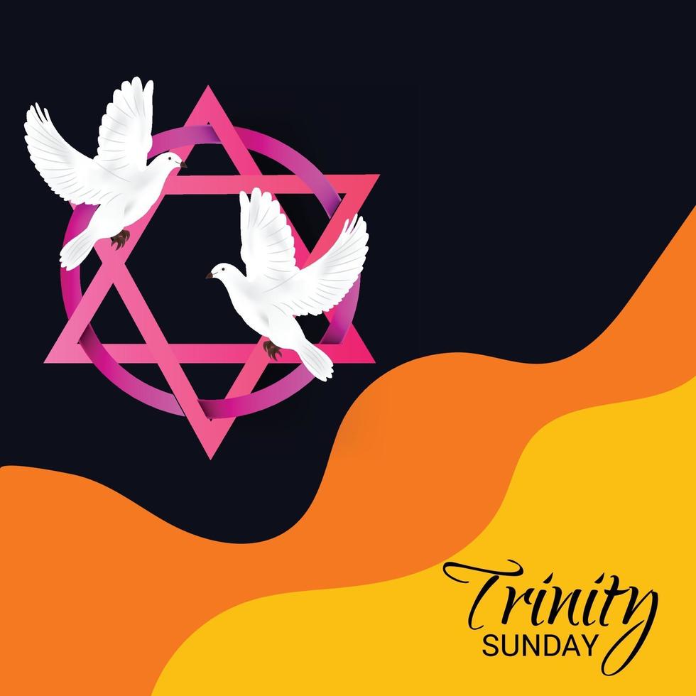 Vector illustration of a background for Trinity Sunday.