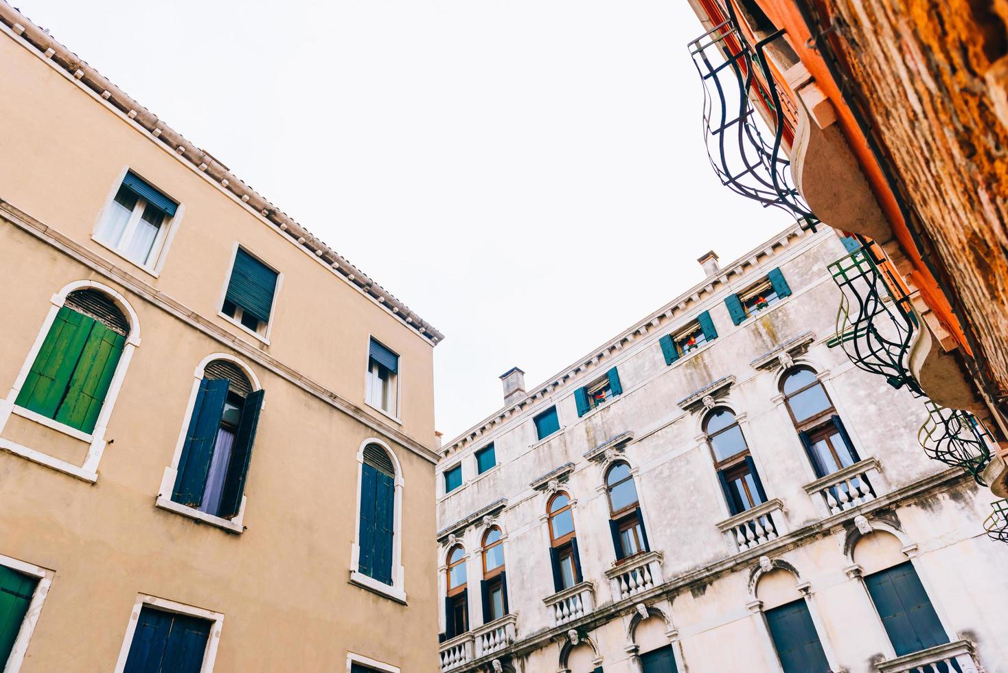 Venice, Italy 2017- Tourist routes of the old Venice streets of Italy photo