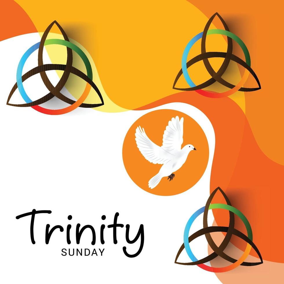 Vector illustration of a background for Trinity Sunday.