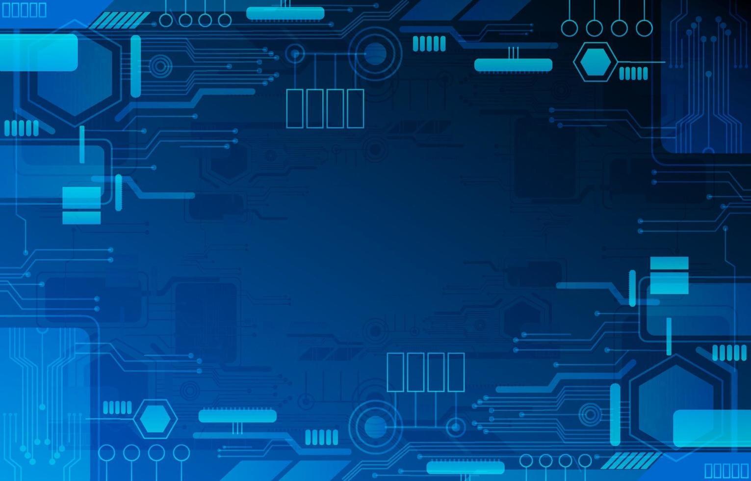 fondo de tecnología azul vector