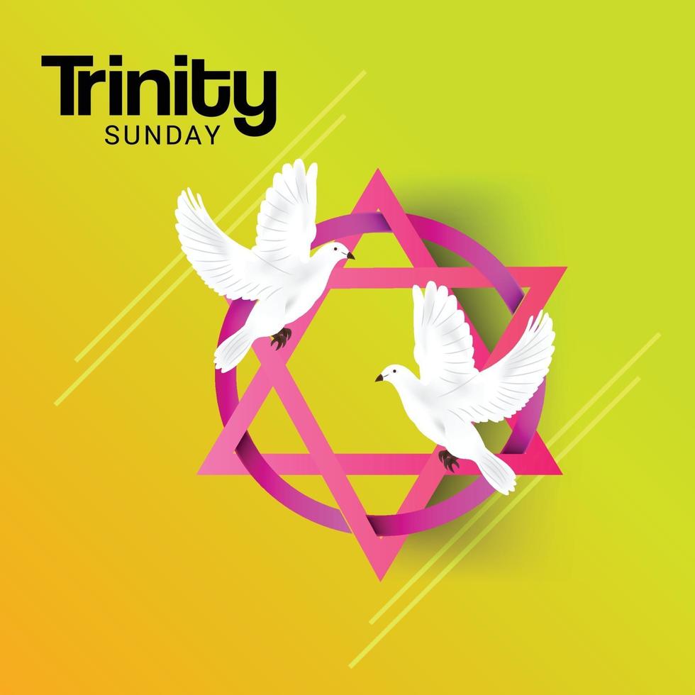 Vector illustration of a background for Trinity Sunday.