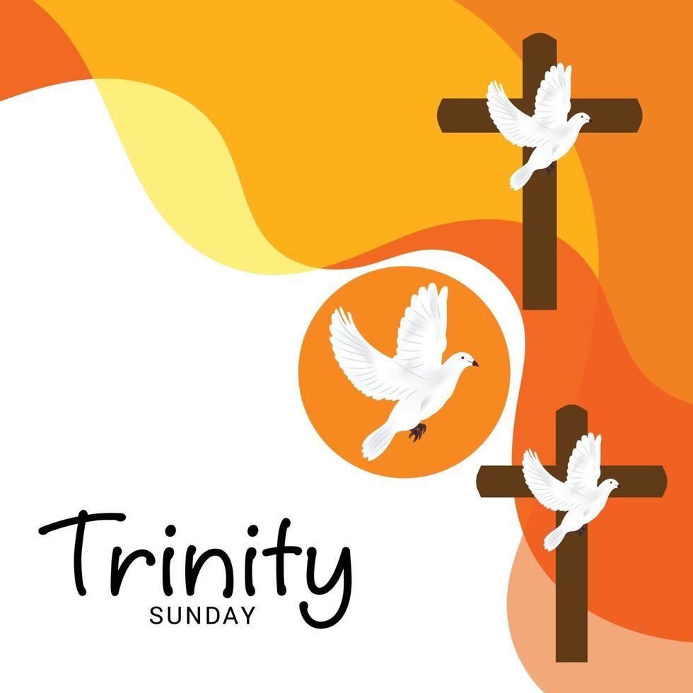 Vector illustration of a background for Trinity Sunday.