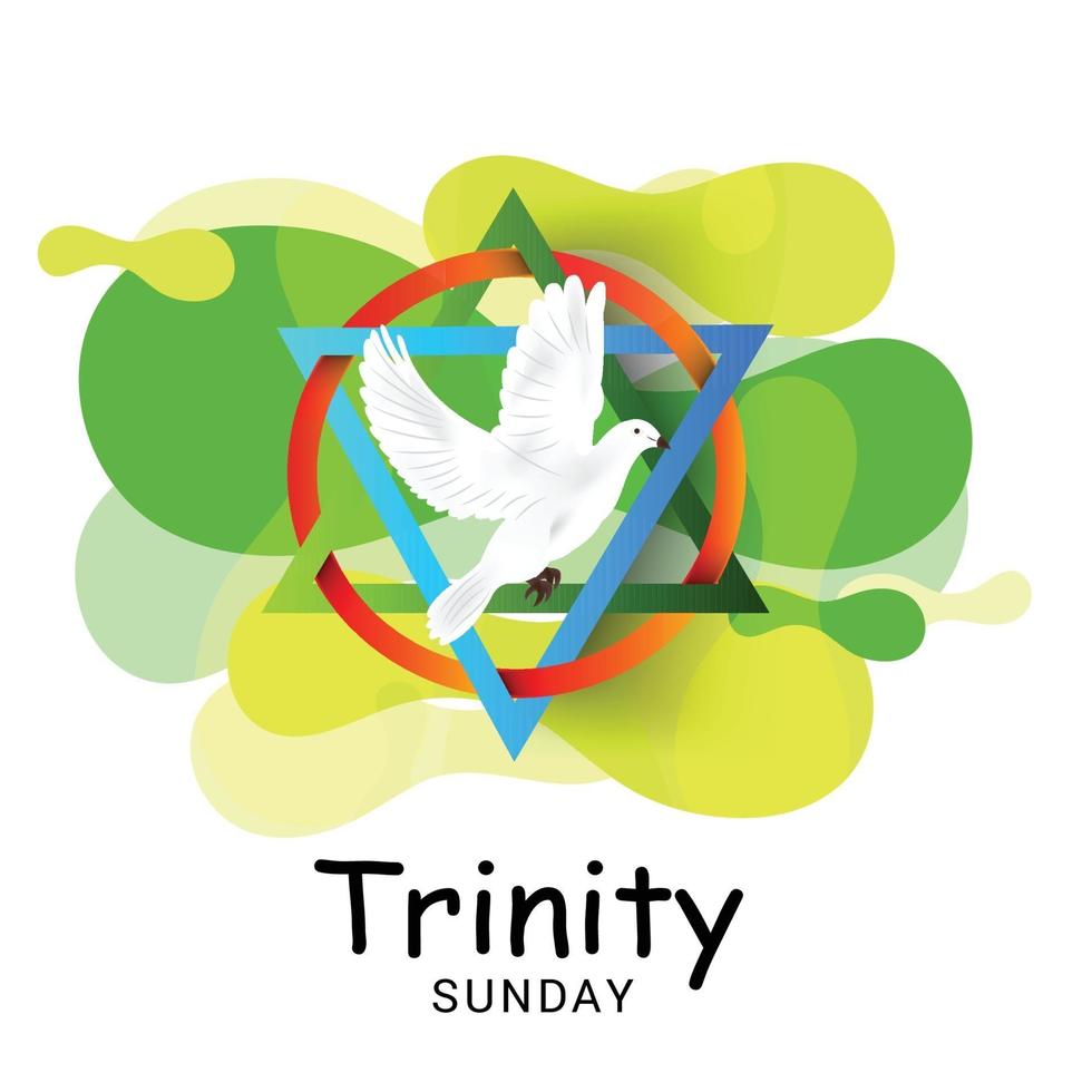 Vector illustration of a background for Trinity Sunday.