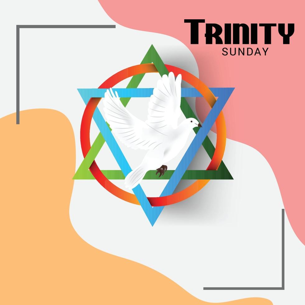 Vector illustration of a background for Trinity Sunday.