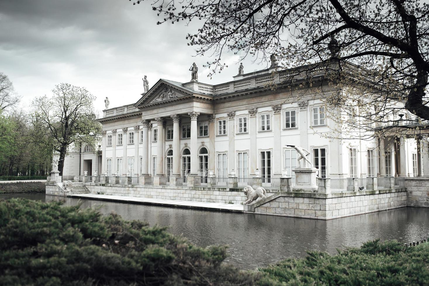 Warsaw, Poland 2017- Ancient palace and park ensemble of Lazienki in Warsaw photo