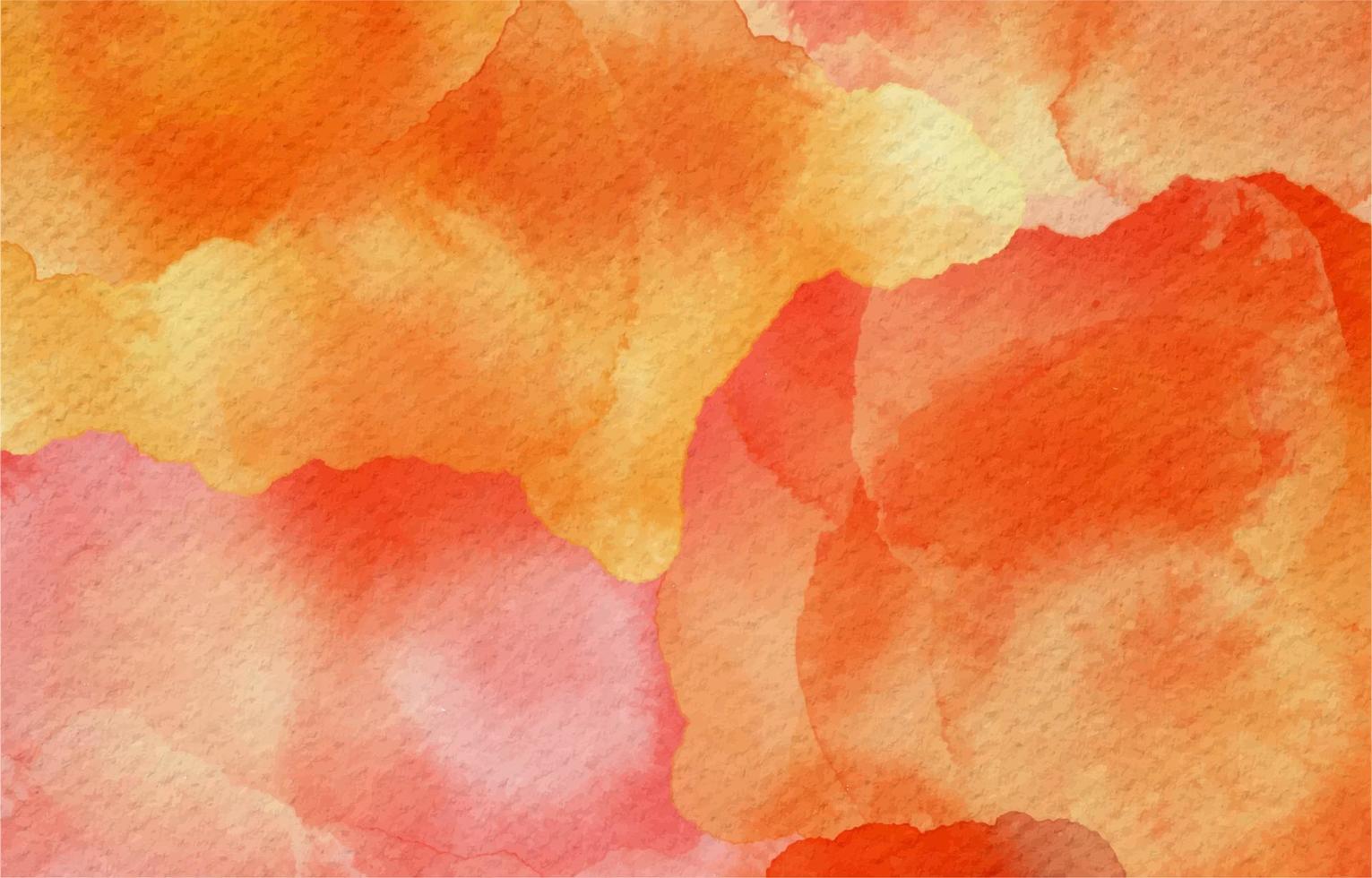 Modern Watercolor Background In Orange Color vector