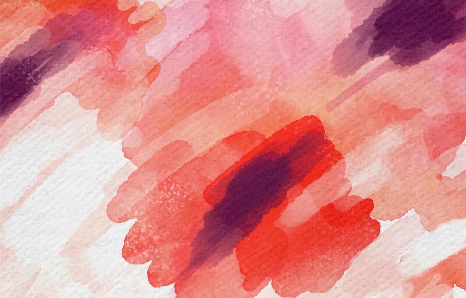 Beautiful Watercolor Background In Red Hues vector