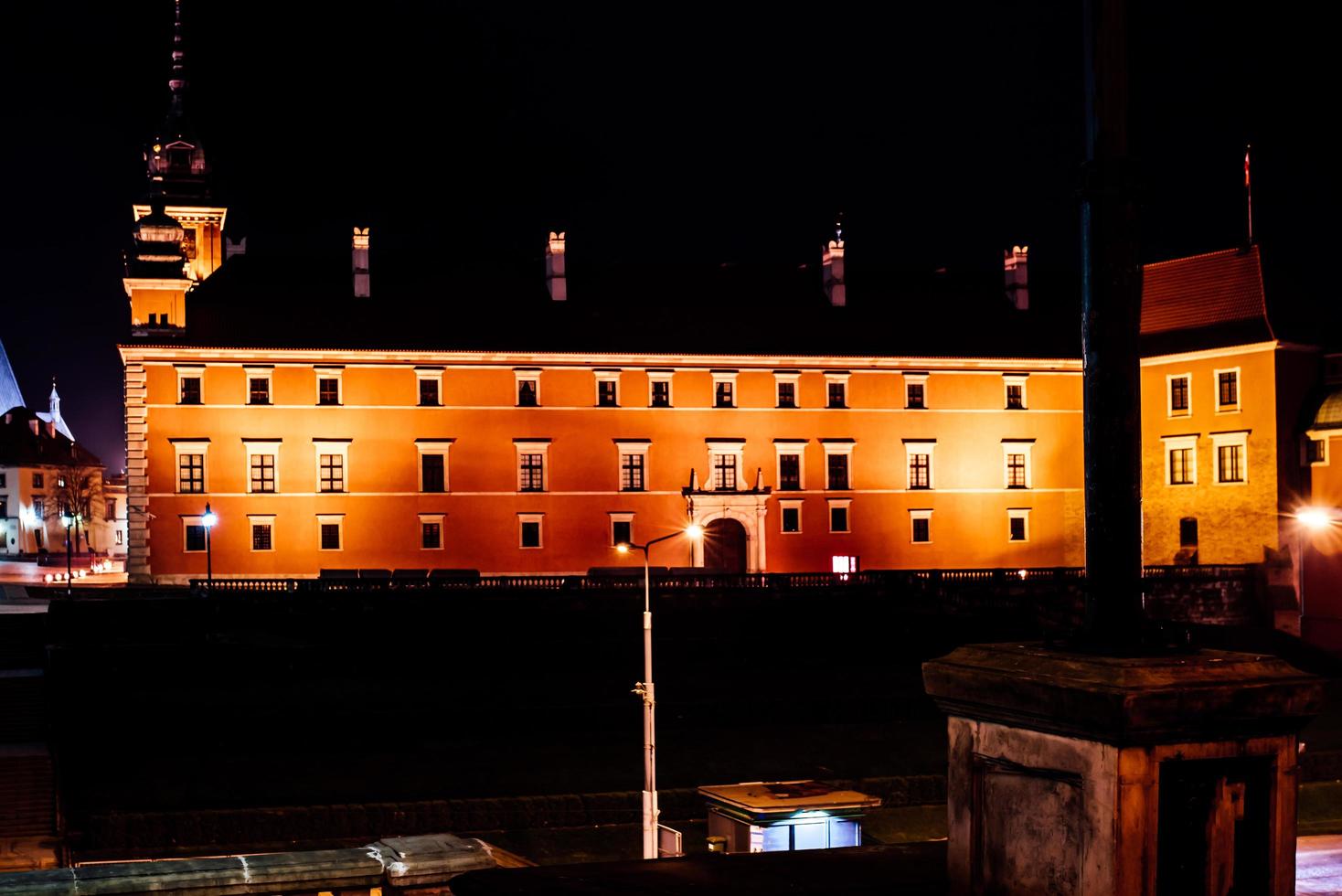 Warsaw, Poland 2017- Tourist area of the old town in Warsaw photo