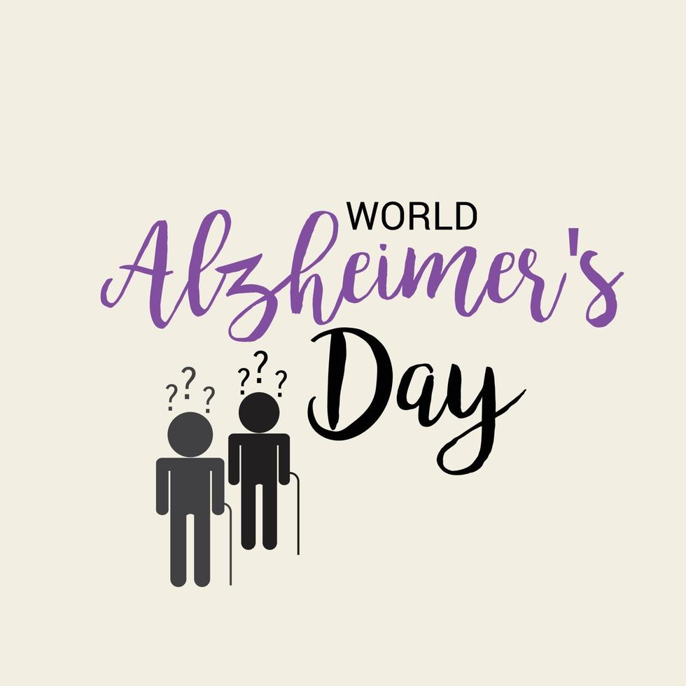 Vector illustration of a Banner for World Alzheimer's Day.