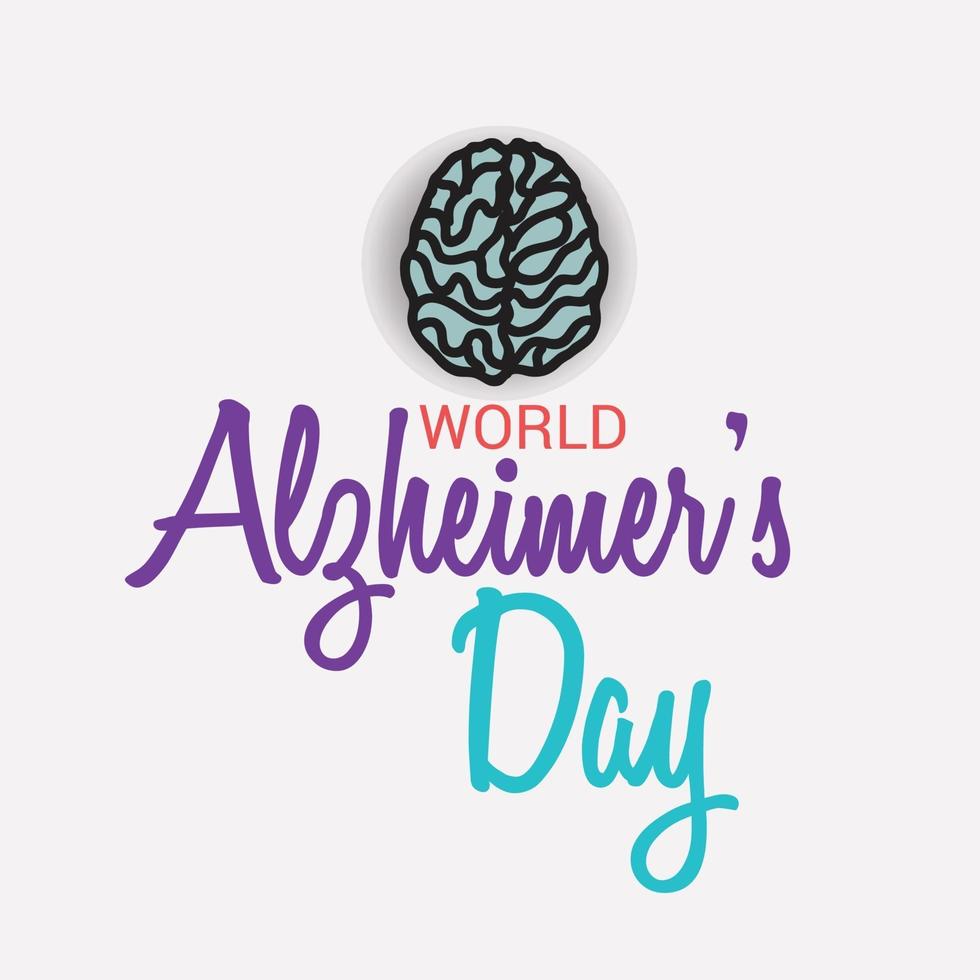 Vector illustration of a Banner for World Alzheimer's Day.