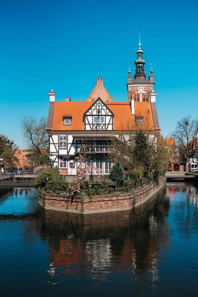 Gdansk, Poland 2017- Building of the of the tourist and historical part of Gdansk Poland photo