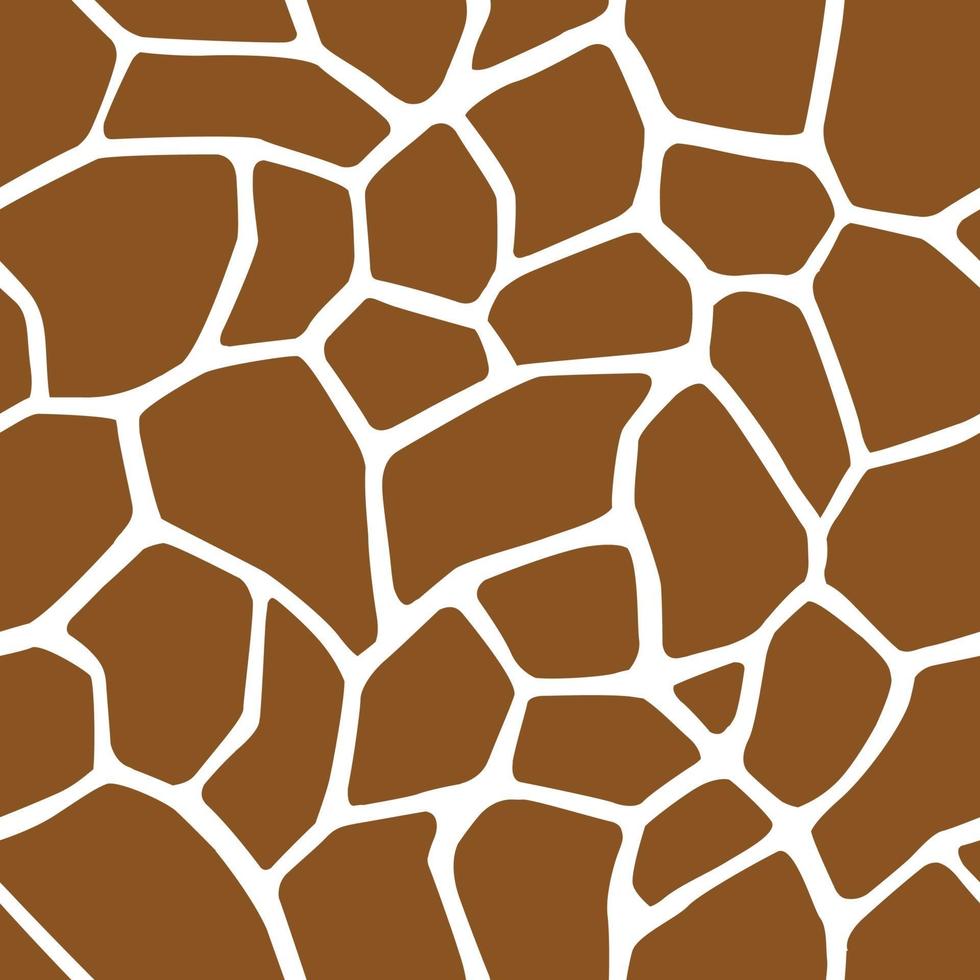 Giraffe Spots Seamless Pattern Background Animal Skins Print Vector