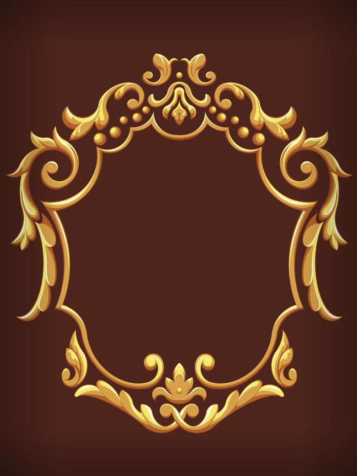 Vintage Gold Royal Ornamental Frame Decorative Vector Element