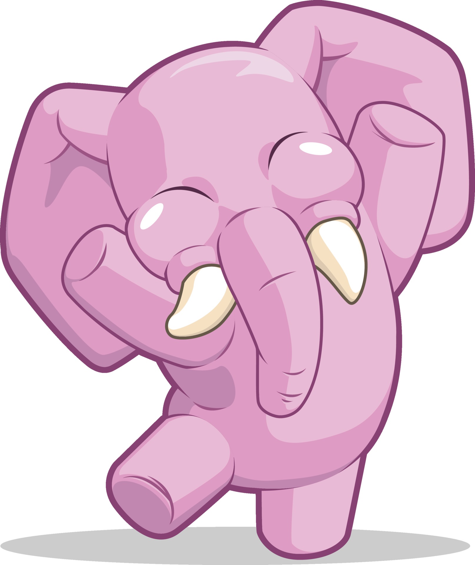 Happy Elephant Dancing Children Cartoon Mascot Illustration Drawing 2181582 Vector Art At Vecteezy