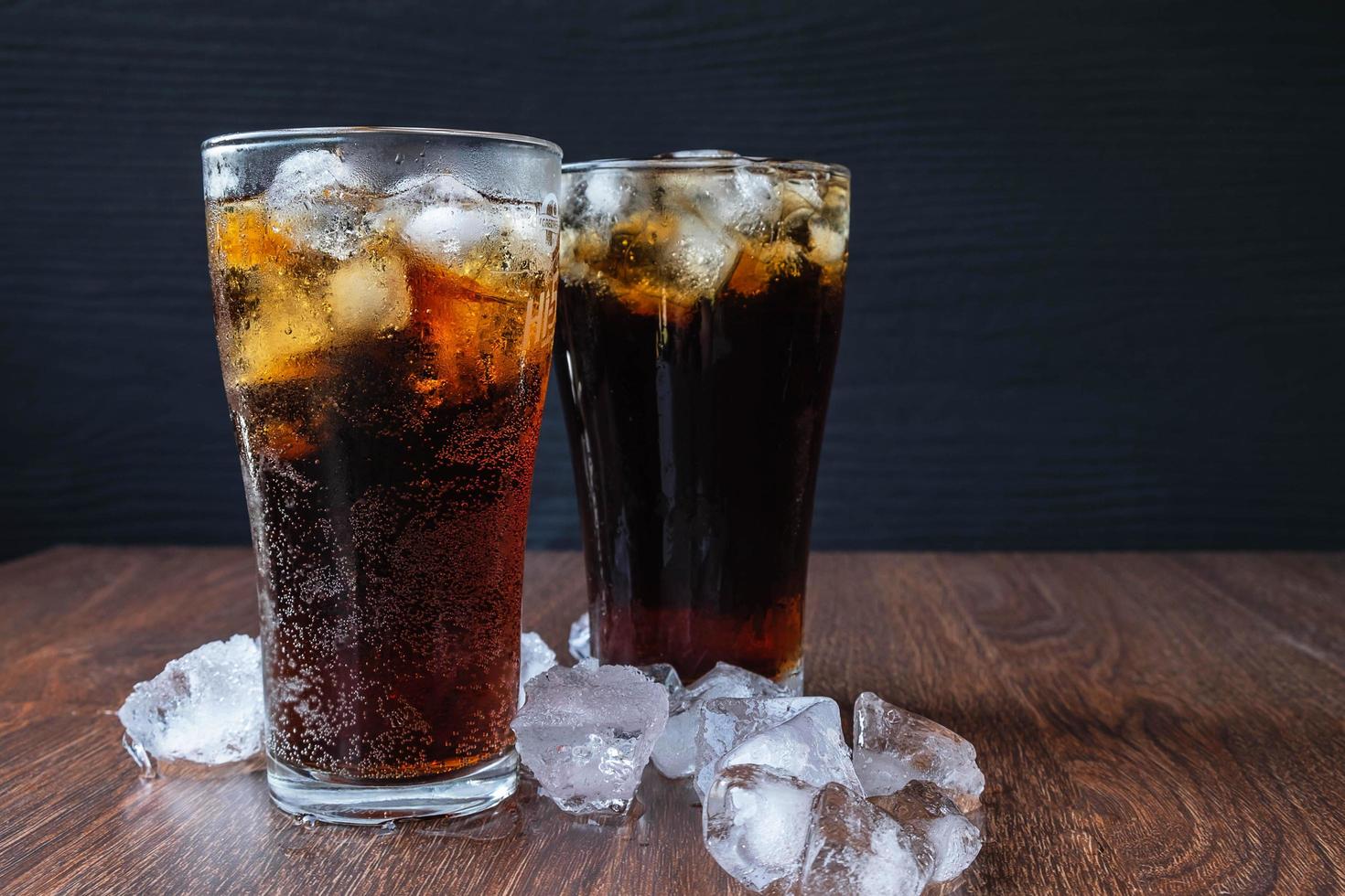 Two glasses of soda photo