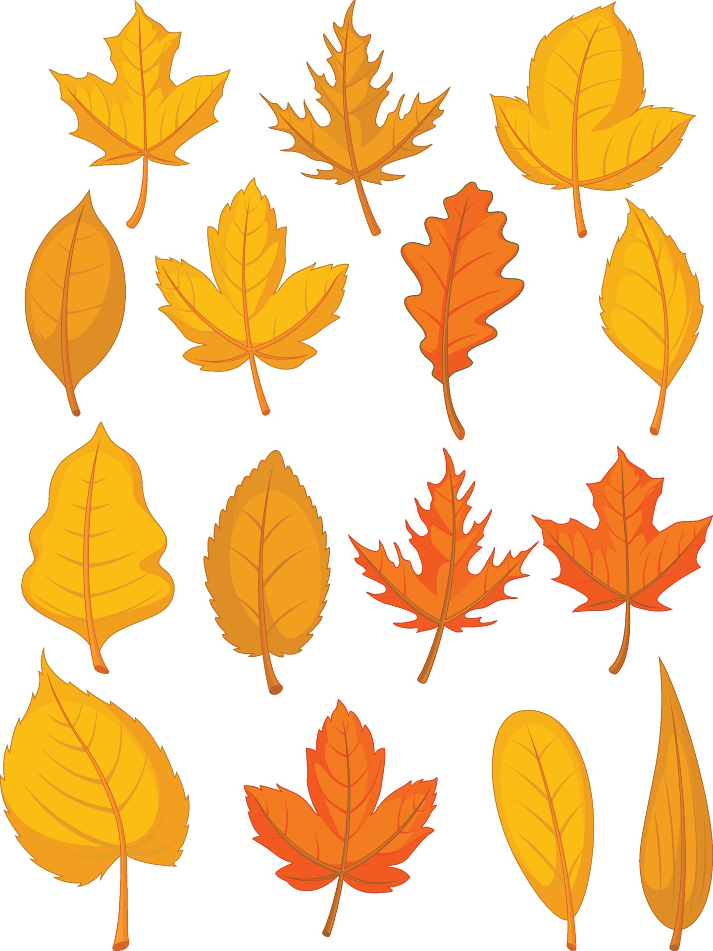 Red Autumn Falling Leaves Fall Foliage Cartoon Illustration Drawing 2181691  Vector Art at Vecteezy