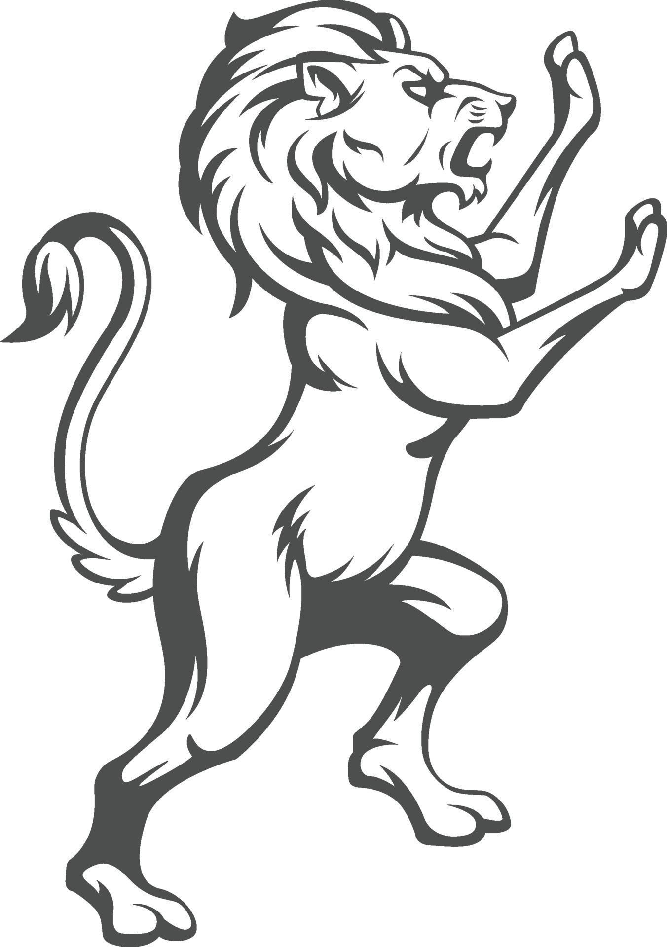 Heraldic Lion Drawing heraldic-lion-drawing