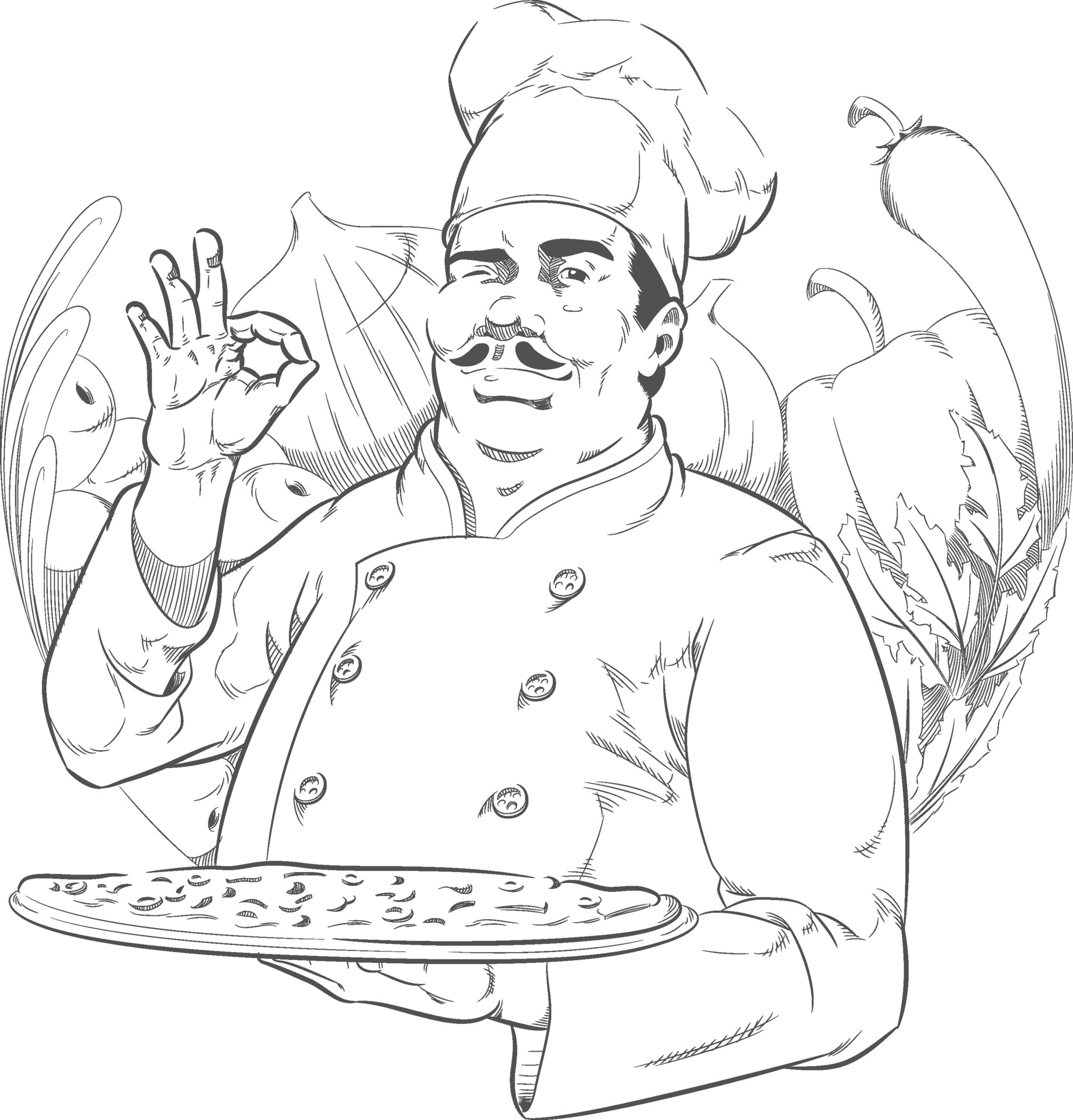 Sketch Pizzeria Restaurant Chef Pizza Cook Parlor Cartoon Drawing 2181737 Vector Art at Vecteezy Sketch Pizzeria Restaurant Chef Pizza Cook Parlor Cartoon Drawing 2181737 Vector Art at Vecteezy