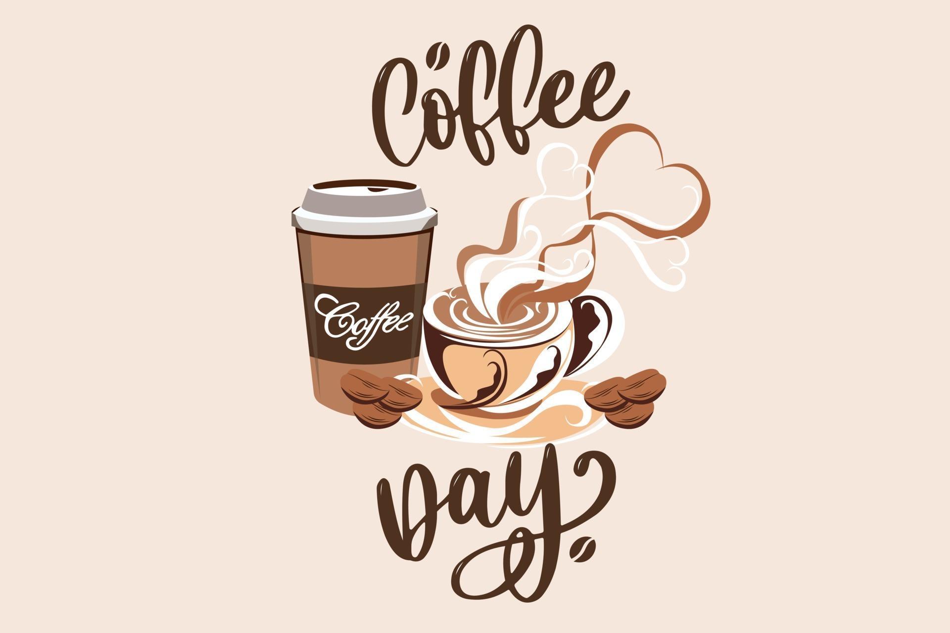 International day of coffee holiday 2182015 Vector Art at Vecteezy