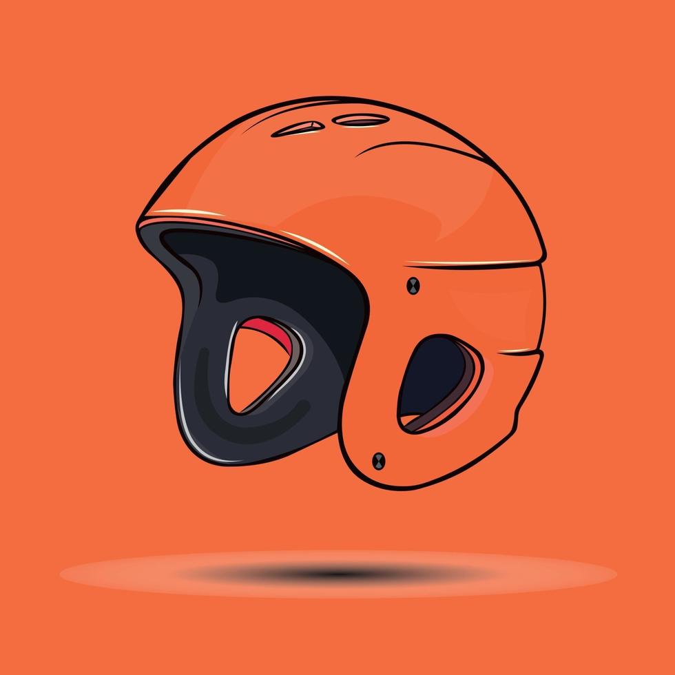 Protective helmet. Sports equipment for athletes vector