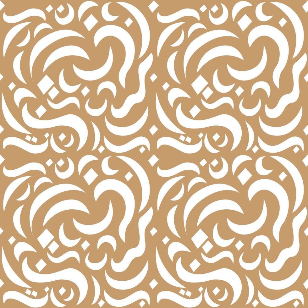 Seamless Pattern Arabic Middle East Background Calligraphy Letter vector