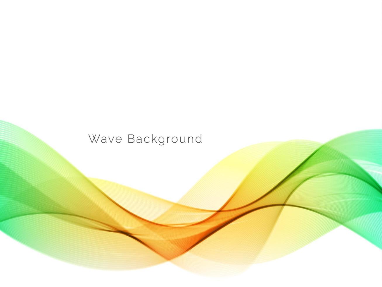 Modern colorful wave design background vector