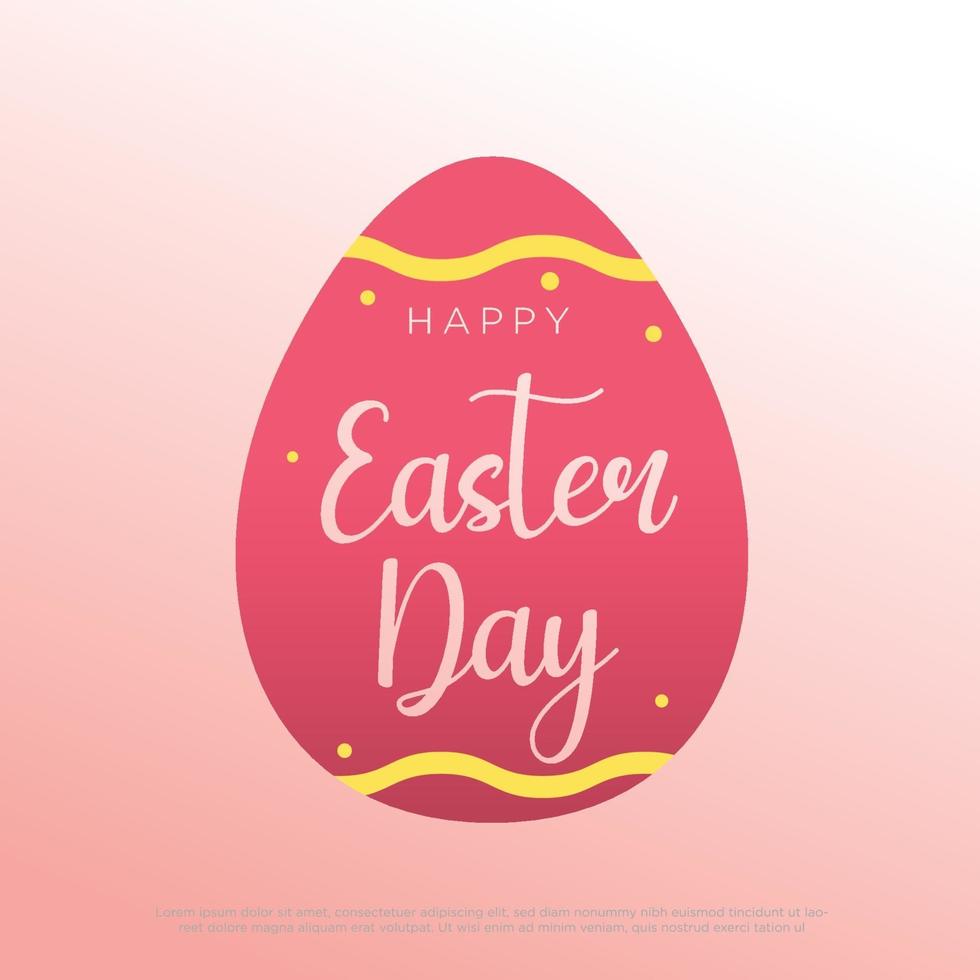 Illustration vector graphic of perfect for happy easter day, rabbit, egg, background, template, Colorful Happy Easter greeting cards with rabbits