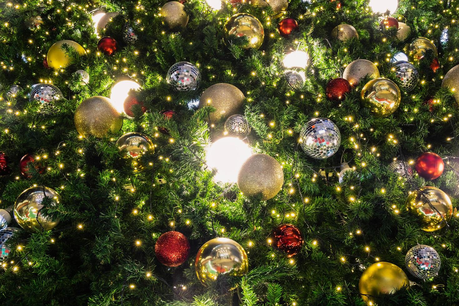 luces del arbol de navidad foto