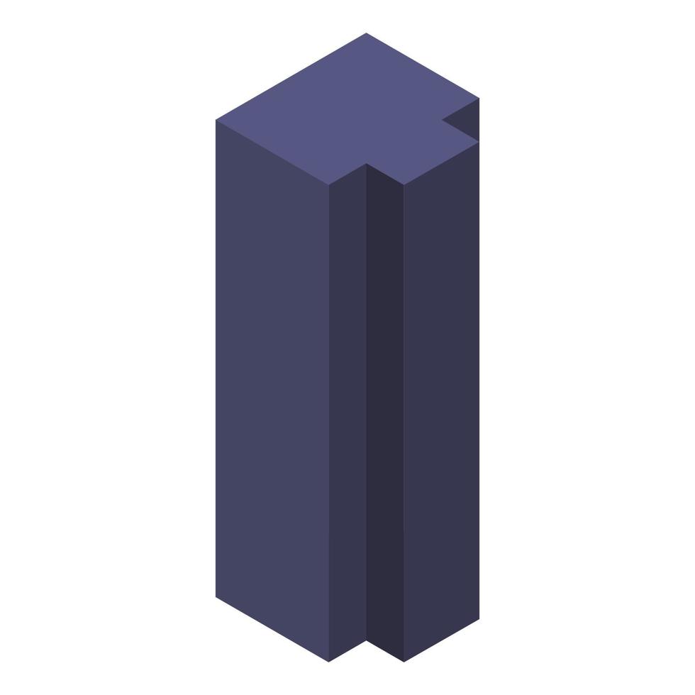 Isometric Building On White Background vector