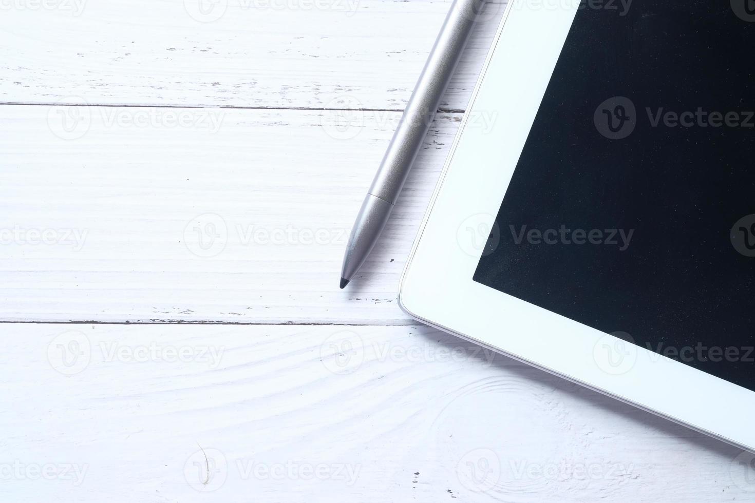 Digital tablet and stylus on neutral background 2183264 Stock Photo at Vecteezy