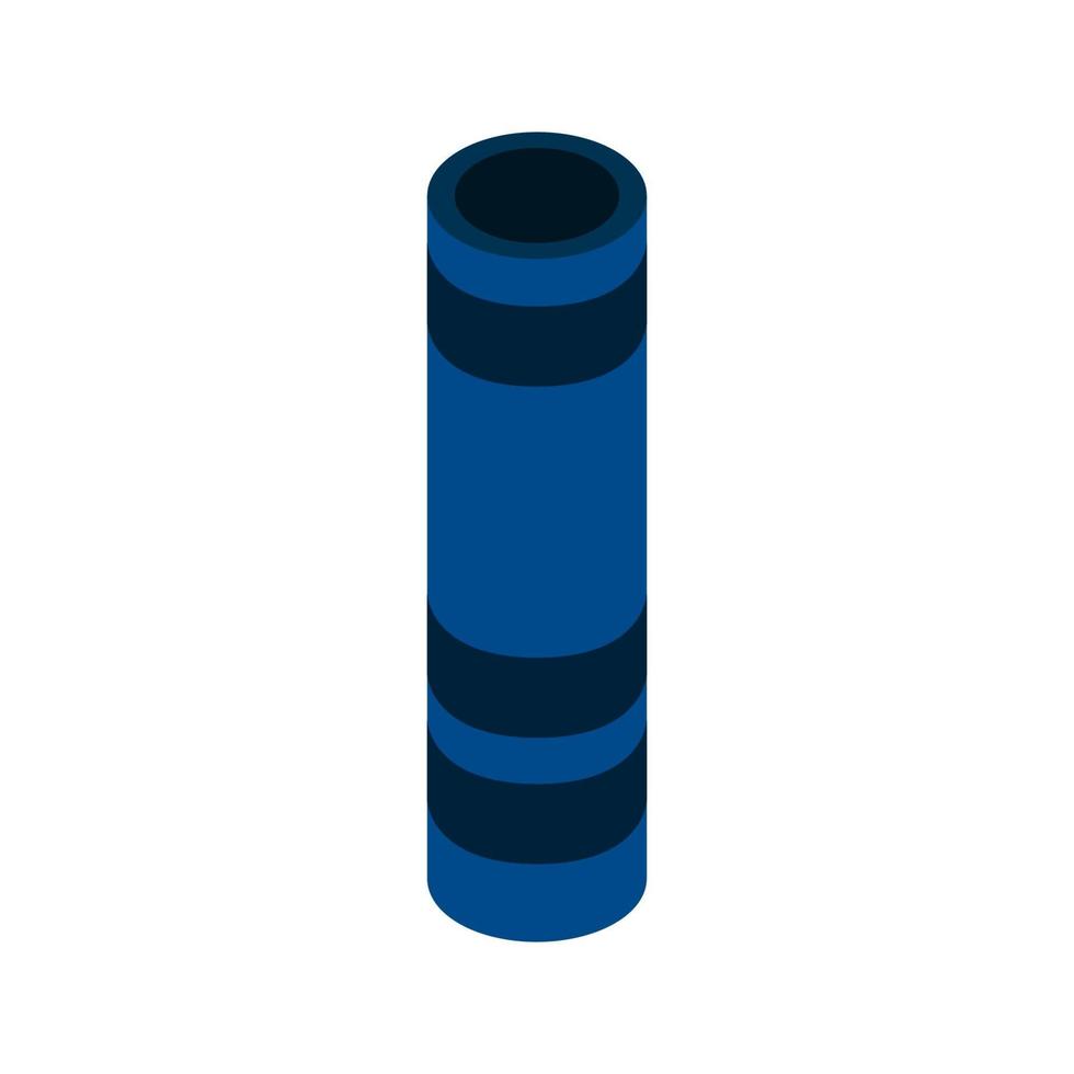 Isometric Smokestack On White Background vector