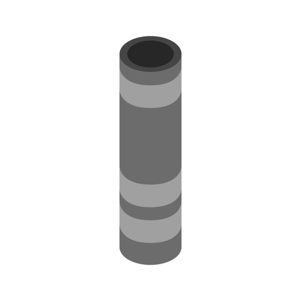 Isometric Smokestack On White Background vector