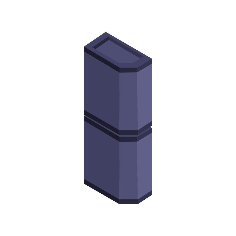 Isometric Building On White Background vector