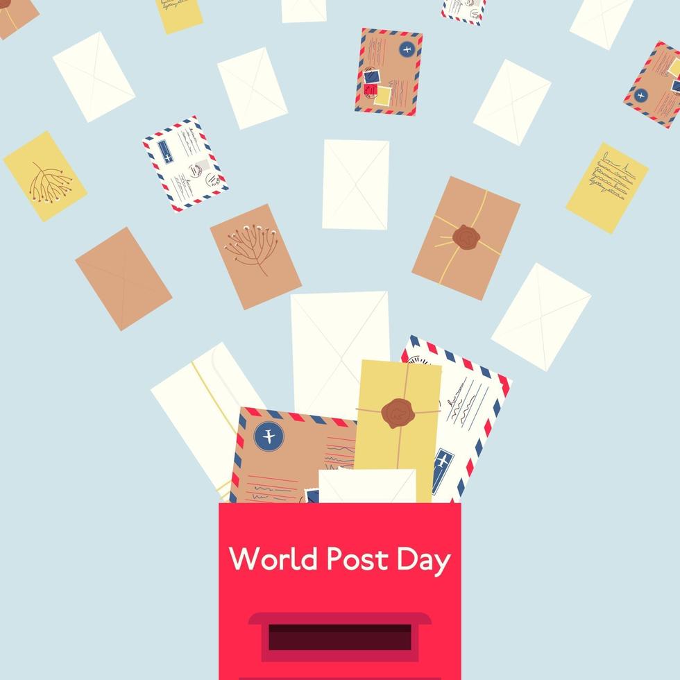 Mail delivery concept vector